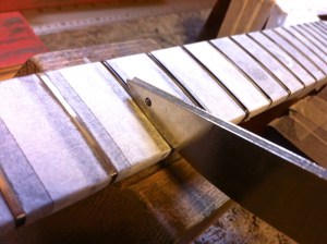 Fret dress UK luthier